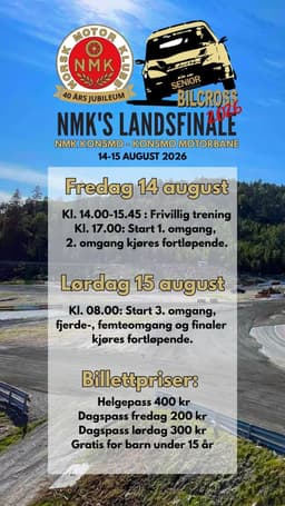 NMK's Landsfinale - Senior Bilcross 2026
